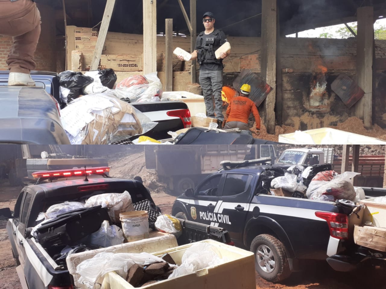 POLÍCIA CIVIL INCINERA 241 QUILOS DE DROGAS APREENDIDAS EM 2019